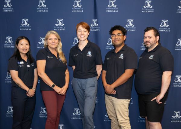 Outreach Team members (left to right): Cindy Huang, Susan James, Cait Pryse, Dominic Maderazo and Paul Fijn